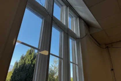 Main hall secondary glazing