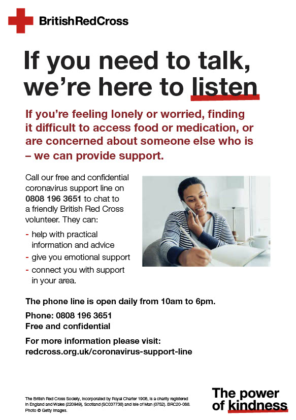Covid Support Line Flyer1024 1